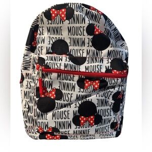 Disney Minnie Mouse 16" Backpack All-Over Print Bookbag School Travel